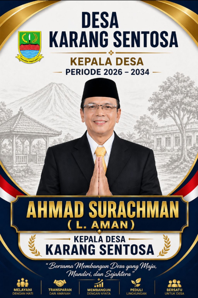 𝐀𝐡𝐦𝐚𝐝 𝐒𝐮𝐫𝐚𝐜𝐡𝐦𝐚𝐧, 𝐒.𝐏𝐝 𝐒𝐢𝐚𝐩 𝐌𝐚𝐣𝐮 𝐏𝐢𝐥𝐤𝐚𝐝𝐞𝐬 𝐊𝐚𝐫𝐚𝐧𝐠 𝐒𝐞𝐧𝐭𝐨𝐬𝐚 𝟐𝟎𝟐𝟔–𝟐𝟎𝟑𝟒, 𝐔𝐬𝐮𝐧𝐠 𝐃𝐞𝐬𝐚 𝐌𝐚𝐝𝐚𝐧𝐢 𝐝𝐚𝐧 𝐓𝐫𝐚𝐧𝐬𝐩𝐚𝐫𝐚𝐧