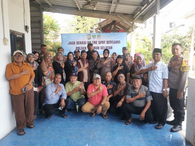 Jaga Bekasi On The Spot, Kapolsek Tambun Selatan Ajak Warga Perangi Obat Terlarang dan Tingkatkan Kepedulian Kamtibmas